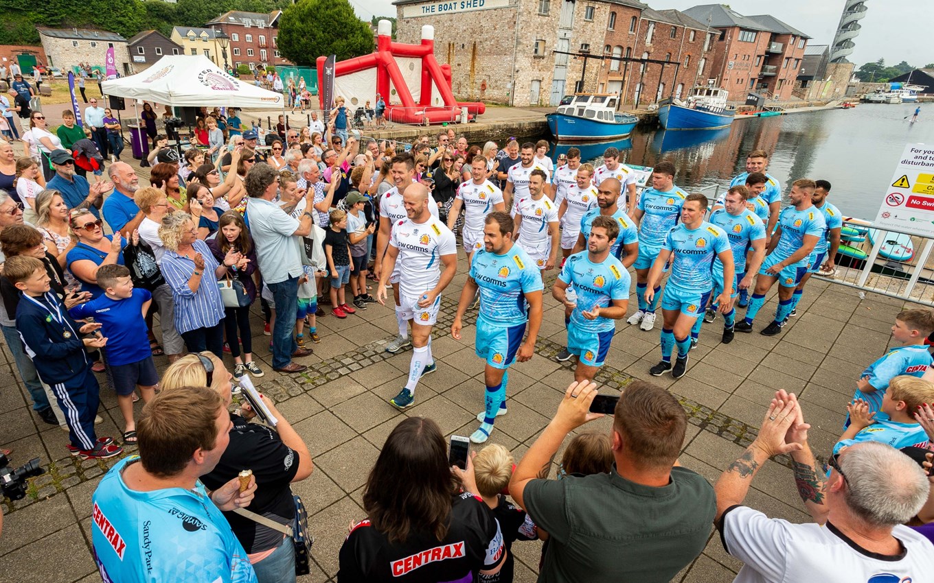 In the pink: Exeter Chiefs unveil their new kit