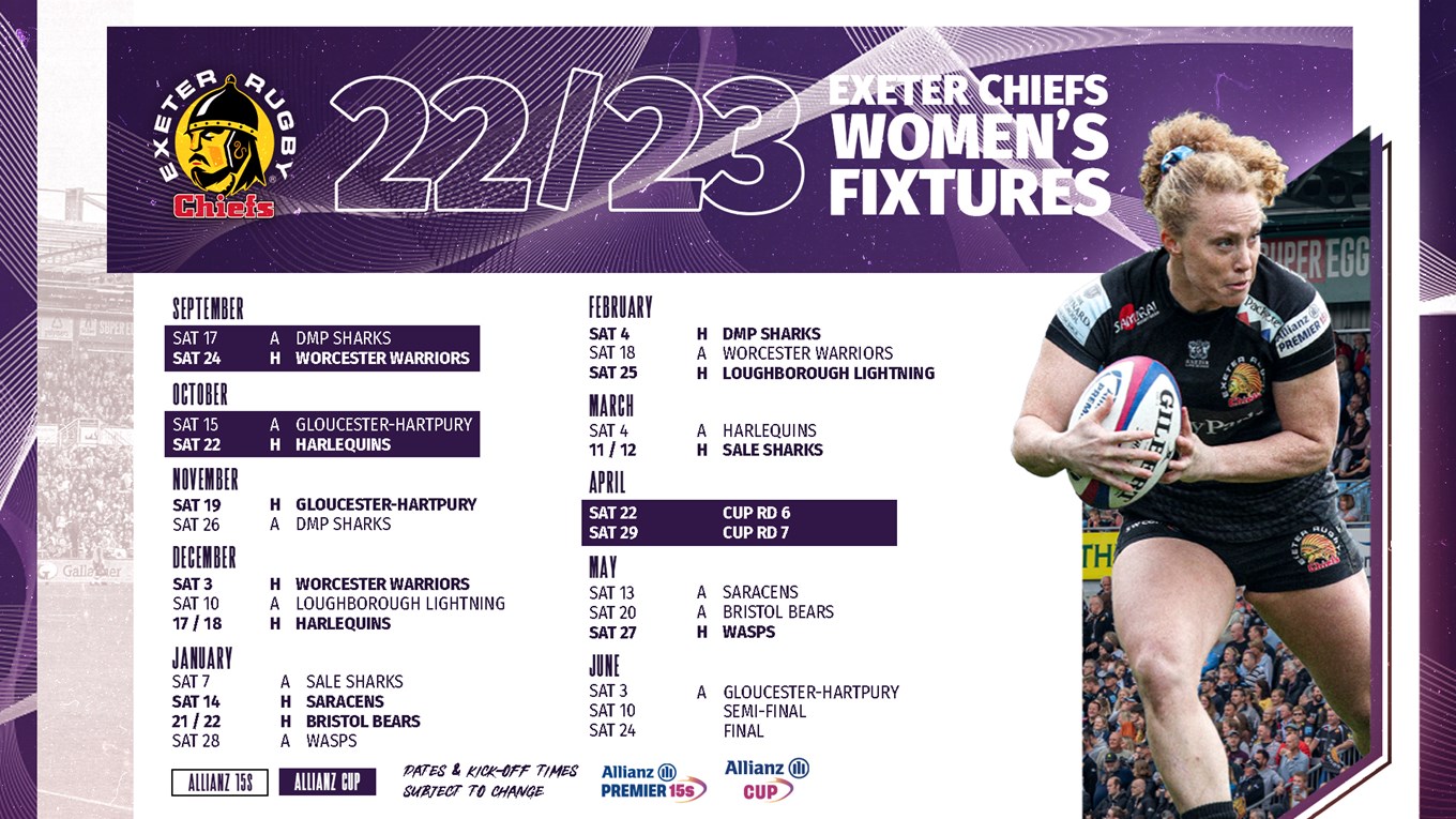 Women's 2022/23 fixtures confirmed