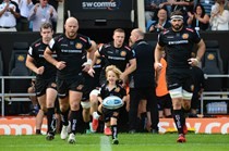 A Junior Chiefs Mascot at Sandy Park